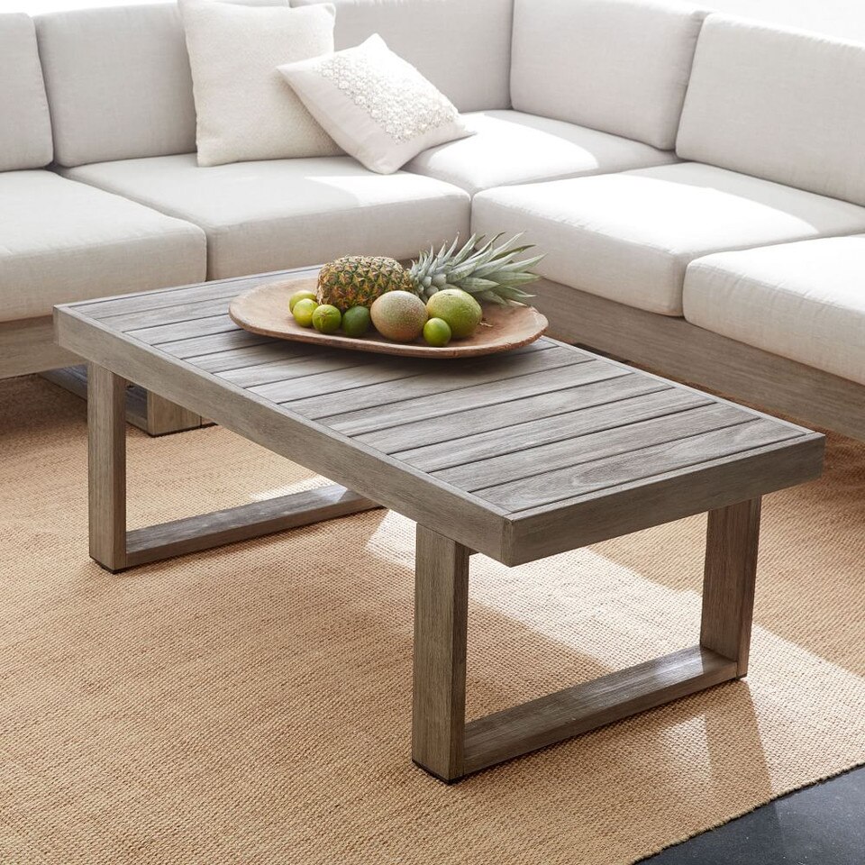 Portside Garden Rectangle Coffee Table (128 cm) - West Elm UK